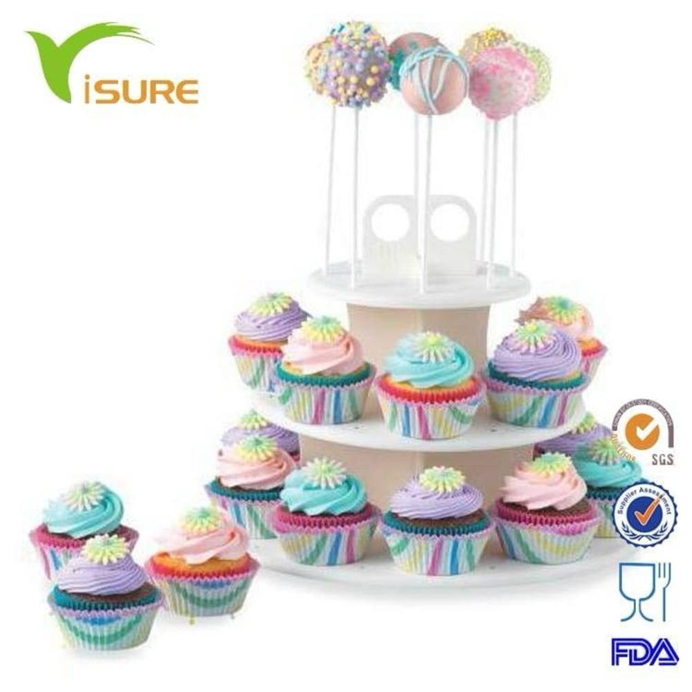 Plastic Cake Pop & Cupcake Stand 
Cake Pop & Cupcake Stand - White